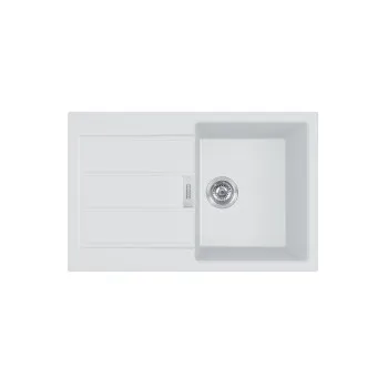 Franke S2D 611-78 Sirius 2 mosogatótálca,78x50cm,gleccser fehér,143.0590.159