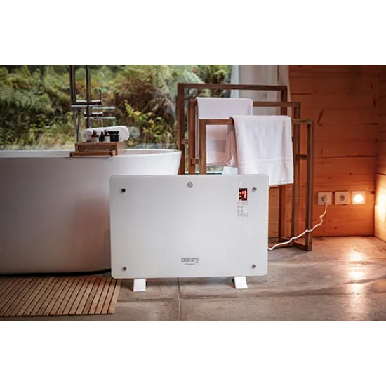 Camry CR7721 üveg konvektor LCD kijelzővel és távirányítóval