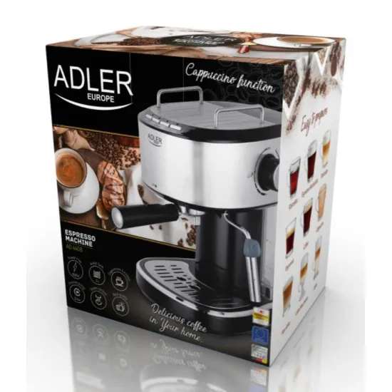 Adler AD4408 eszpresszókávéfőző szürke
