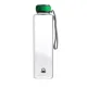 Benetton BE-0301 boroszilikát üveg palack, kulacs 550ml zöld 