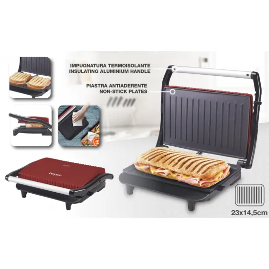 Beper P101TOS002 pannini grillsütő piros