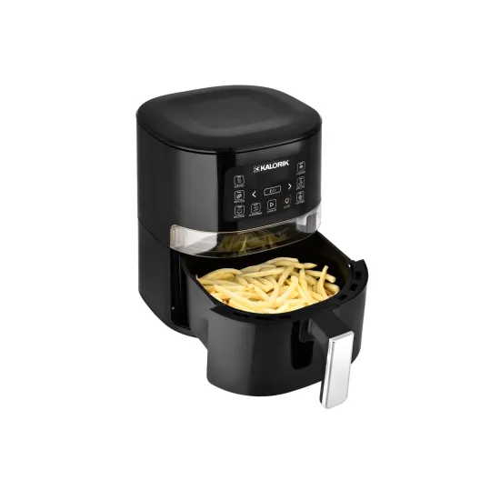 Kalorik FTL2000 4 l forrólevegős fritőz fekete 7 beépített sütő program 1600W