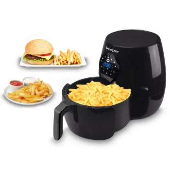 Beper P101FRI050 forrólevegős sütő, fritőz 5L fekete, 1450W