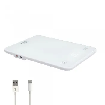 Adler AD3177W konyhai mérleg, 10kg, újratölthető,fehér