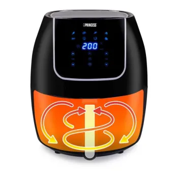 Princess 18301701 forró levegős fritőz, 1700W, 6 literes, digitális kijelzővel