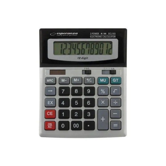 Esperanza ECL103 EULER 12 számjegyes asztali számológép 