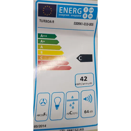 TurboAir TILLY WH/F/50 konyhai elszívó fehér 50 cm