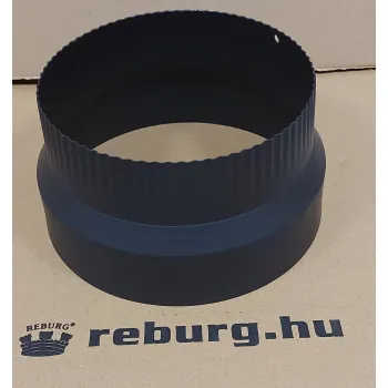 Szűkítő 180-160-re 1 mm fekete füstcső szűkítő 15288