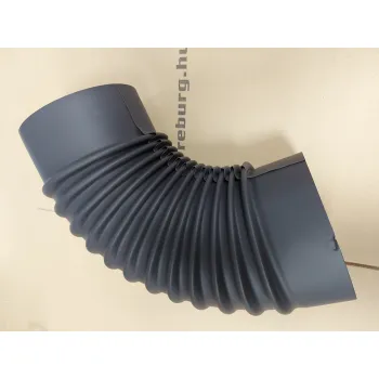 Füstcső könyök 150mm fekete 0,5mm, 90°