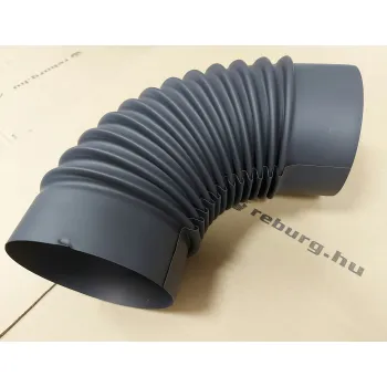 Füstcső könyök 150mm fekete 0,5mm, 90°