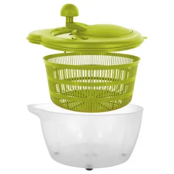 Westmark 2432226A robosztus saláta centrifuga, 5 liter, kézi, zöld