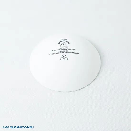 Szerelt zárócsavar alkatrész szarvasi SZV624 kávéfőzőhöz fehér