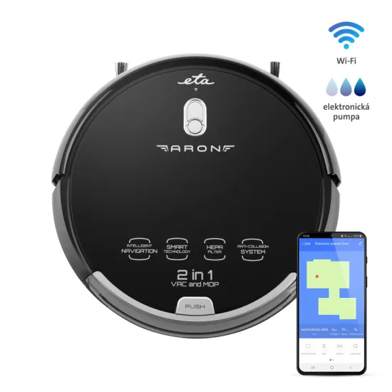 ETA 2512 90000 Aron Robotporszívó mop funkcióval