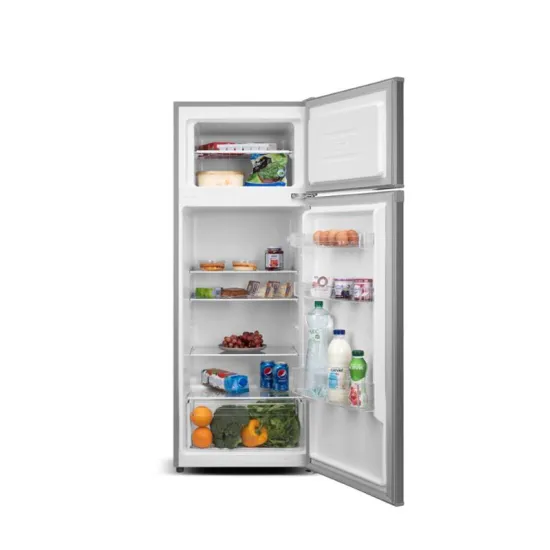 Eta 254790010E felülfagyasztós hűtőszekrény, 169/37L, 54.5x55.5x142.6 cm, inox 