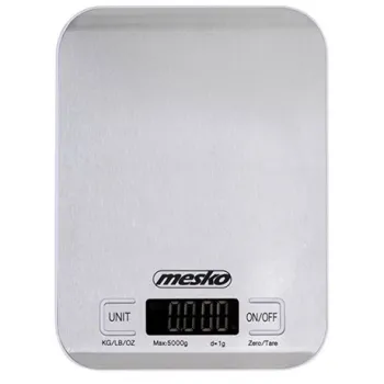 Mesko MS3169W inox digitális konyhamérleg fehér kerettel