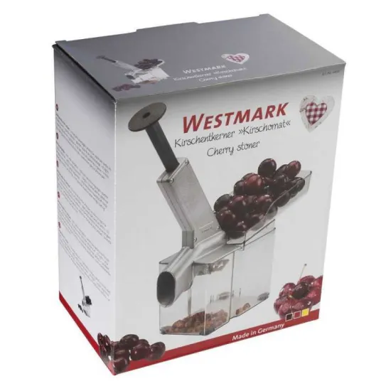 Westmark meggymagozó 40702260 profi meggymagozó, nagy teljesítményű, Alumínium + SAN + rozsdamentes acél