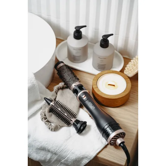 Adler AD2026 meleglevegős hajformázó, fekete-rózsaarany 