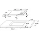 Gorenje G641EXB beépíthető gáz főzőlap, 60x52x13 cm, fekete