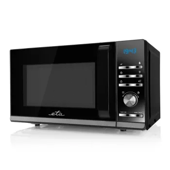 Eta 121090010 fekete 20l digitális mikrohullámú sütő óra funkcióval