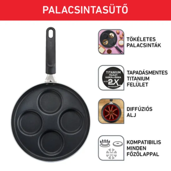 Tefal Pancake Time 25 cm palacsintasütő serpenyő
