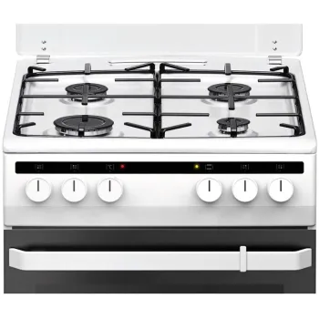 Amica 55343 kombinált tűzhely fehér kombinált 9 programos légkeveréses, 50x60x85 cm 