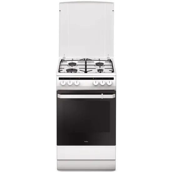 Amica 55343 kombinált tűzhely fehér kombinált 9 programos légkeveréses, 50x60x85 cm 