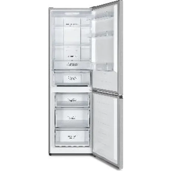 Gorenje NRK619CAXL4 No Frost Plus alulfagyasztós kombinált hűtőszekrény 207/97L, 59.5x59x186 cm, inox