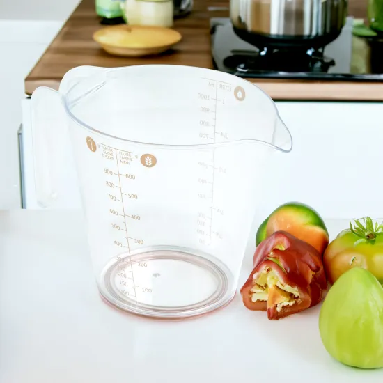 Bewello 57554P mérőpohár műanyag,1L, 19 x 11,5 x 14 cm