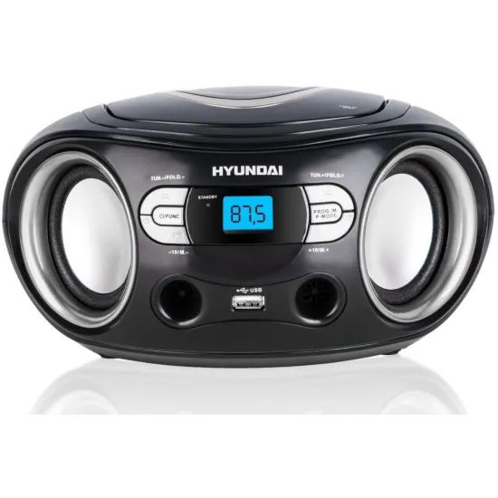 Hyundai TRC533AU3BS CD-s rádiómagnó usb, aux, CDR/RW, LCD kijelző