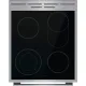 Gorenje GECS5C70XA inox elektromos kerámialapos tűzhely gőzfunkció, teleszkópos sütősín, duplagyűrűs és ovális főzőzónával