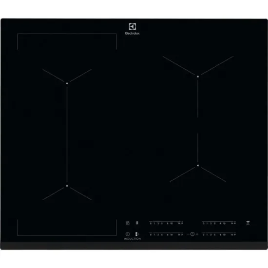 Eelctrolux EIV634 beépíthető indukciós főzőlap Hob2Hood, Bridge funkció, csúszkás érintővezérlés