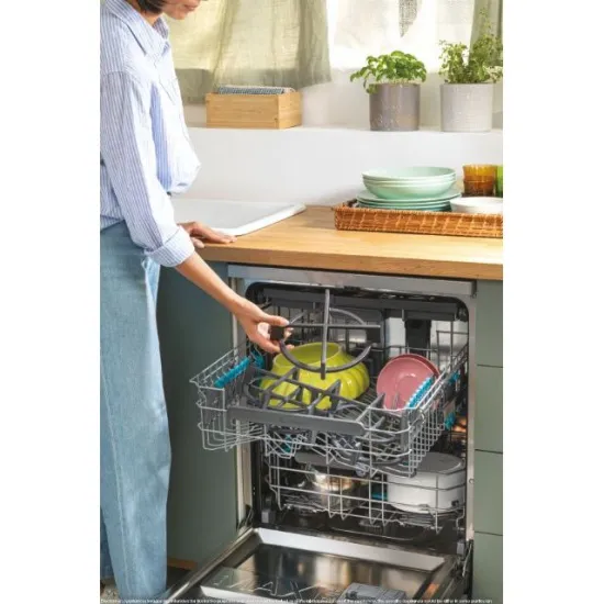 Candy CF5C7F1X mosogatógép, 15 terítékes, 8program, érintőkijelző, inox, Speed-Drive Inverter motor, C energiaosztály