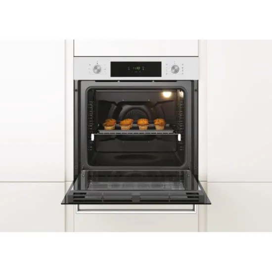 Candy FCT625WXL fehér elektromos beépíthető multifunkciós hőlégkeveréses sütő,70 liter,A+ energiaosztály, gőztisztító funkció 