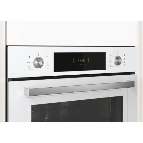 Candy FCT625WXL fehér elektromos beépíthető multifunkciós hőlégkeveréses sütő,70 liter,A+ energiaosztály, gőztisztító funkció 