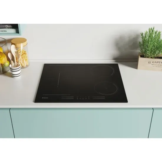 Candy CTP644MCBB/1 beépíthető indukciós főzőlap, összekapcsolható főzőzóna