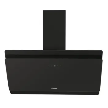 Candy CVMA90N beépíthető falra szerelhető döntött kürtös konyhai elszívó,90cm,LED világítás, Glass, fekete