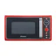 Candy DIVO G20CR mikrohullámú sütő grill sütés funkcióval, 20 liter, piros szín