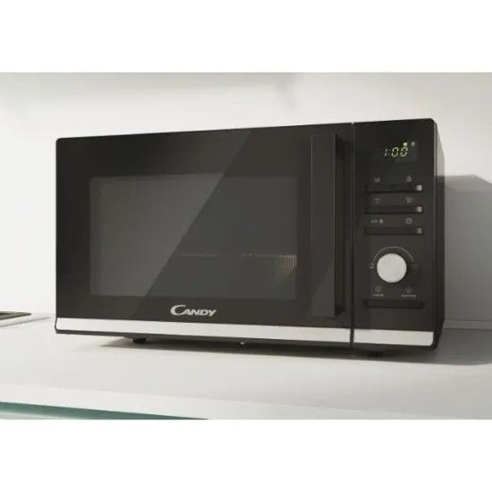 Candy CMGA25TNDB fekete mikrohullámú sütő grill funkcióval, 25 liter