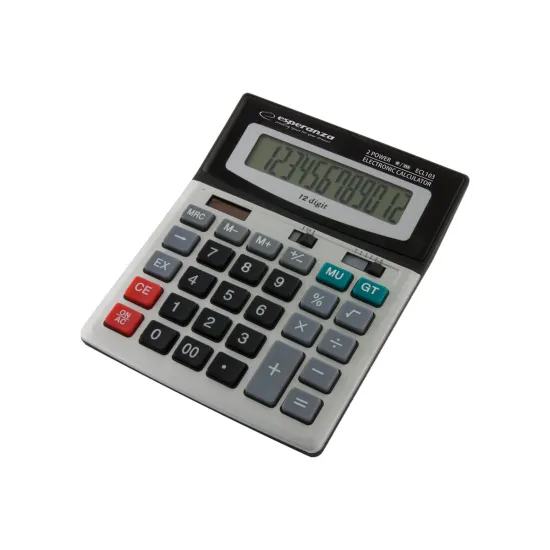 Esperanza ECL103 EULER 12 számjegyes asztali számológép 