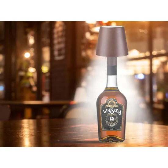 Beper P201UTP113 asztali lámpa USB-töltéssel barna