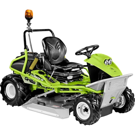 Grillo CLIMBER 10 AWD 27 4WD 8011AQ Briggs motoros négykerék-meghajtású fű és bozótvágó traktor lejtős, csökkent tapadású terepre, cserjés és magas füves területekhez