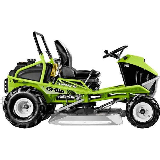 Grillo CLIMBER 10 AWD 27 4WD 8011AQ Briggs motoros négykerék-meghajtású fű és bozótvágó traktor lejtős, csökkent tapadású terepre, cserjés és magas füves területekhez