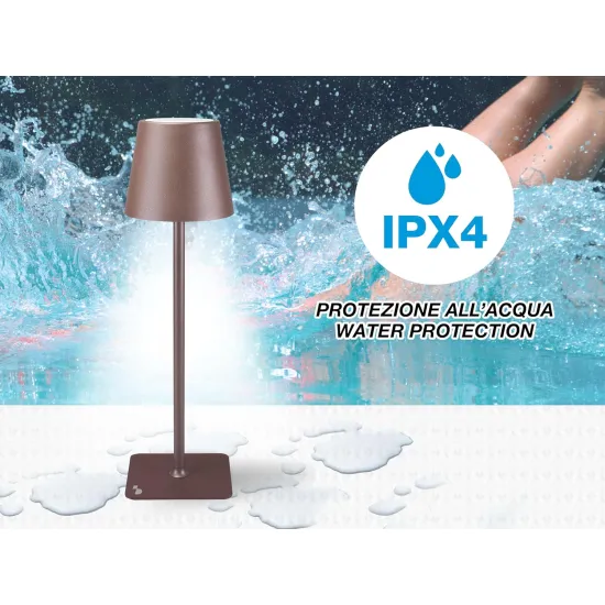 Beper P201UTP113 asztali lámpa USB-töltéssel barna