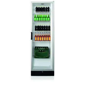 Whirlpool ADN 221/2 üvegajtós hűtőszekrény, aluminium ajtókerettel, 455 liter, 60X68,5X202.5cm 