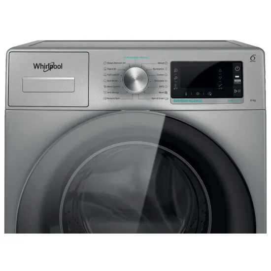 Whirlpool AWH 912S/PRO elöltöltős félipari mosógép, 9kg, ZEN,Gőz funkció, 59.9x64.3x84.5 cm 
