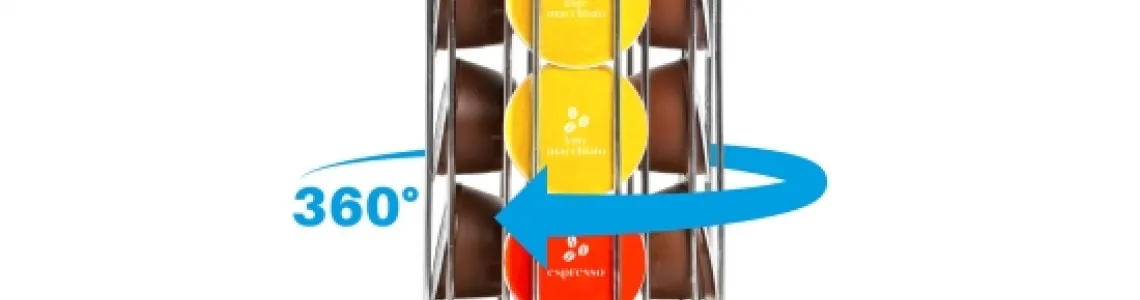 kávékapszula tartó állvány