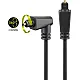 Goobay 41594 Toslink optikai kábel 90 ° derékszögű elforgatható 360 ° -kal, 1 m