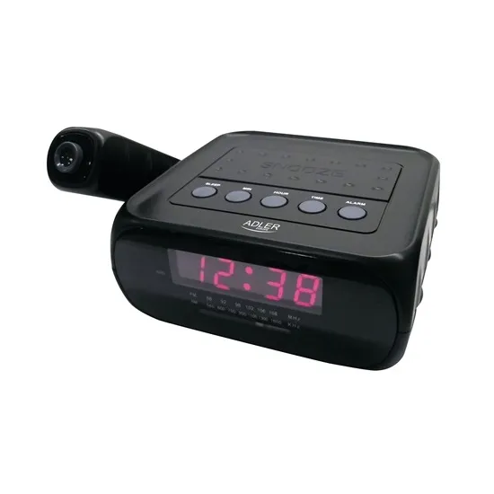 Adler AD1120 ébresztőórás rádió projektorral
