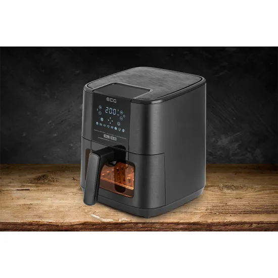 ECG AF5500 Crunchy 5,5 l forrólevegős sütő BIO fritu 