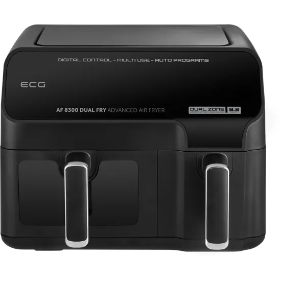 ECG AF 8300 Dual Fry forrólevegős sütő,fekete